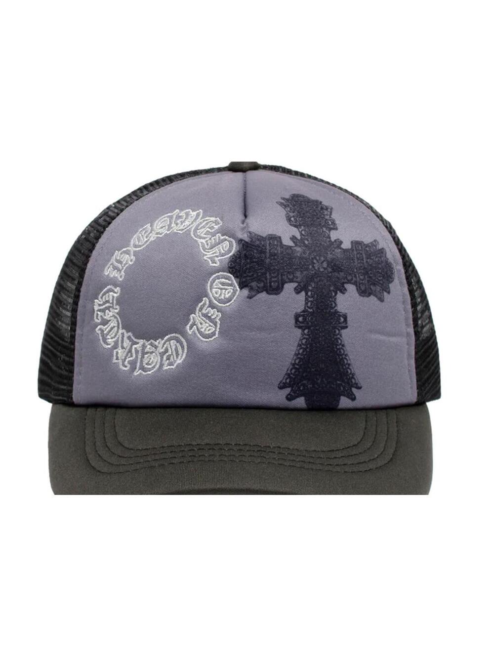 "Heaven On Earth" Black Cross Adjustable Snapback Trucker Hat